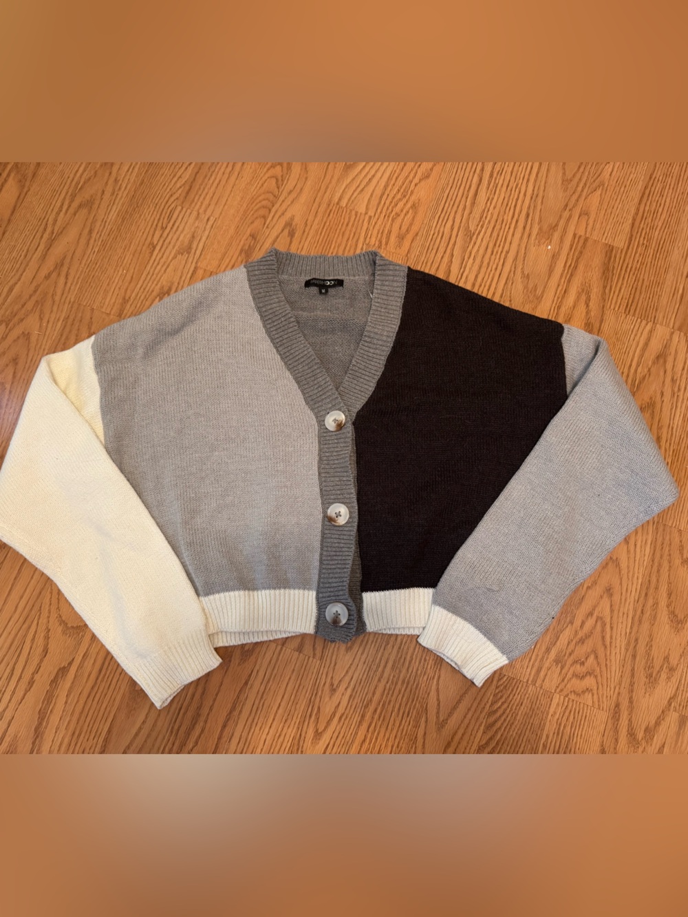 Papermoon Light Gray Knit Sweater